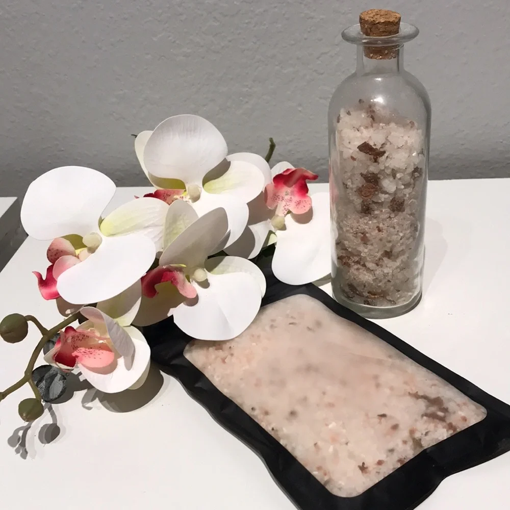 Hand Crafted SelfCare Soak Bath Salt Gift Bath Pamper Soaking Salts Packet FI…
